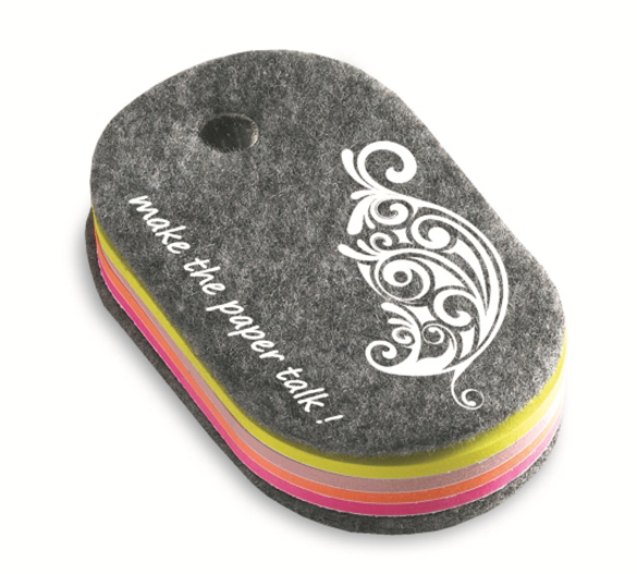 PM750 Sticky notes in felt cover