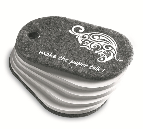 PM750 Sticky notes in felt cover