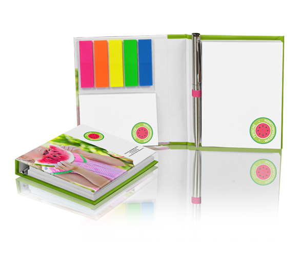 PM138 Sticky notes set in hardcover