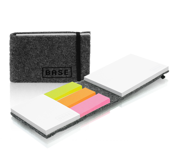 PM752 Sticky notes set in felt cover