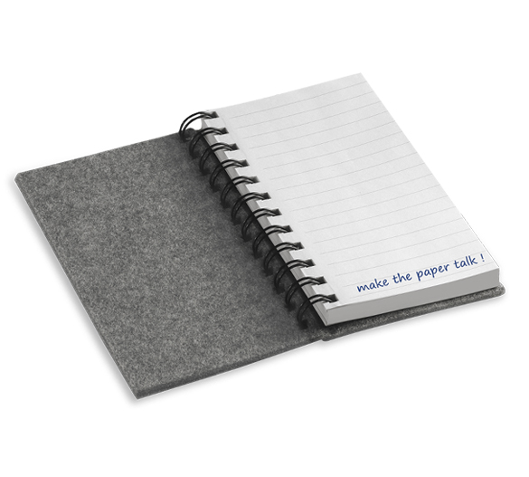 PM755_A6 Notepad in felt covers