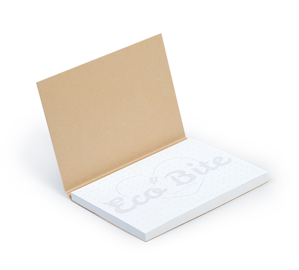 PM020-KRAFT Sticky notes in softcover KRAFT
