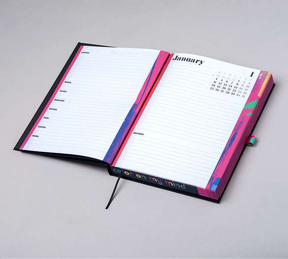 MN31-CAL Mindnotes® diary in a paper hardcover
