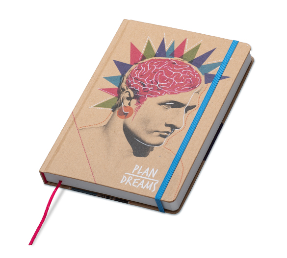 MN36-CAL Mindnotes® diary in a KRAFT paper hardcover
