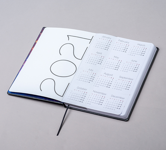MN32-CAL-HUBBLE Mindnotes® diary in a PALERMO hardcover