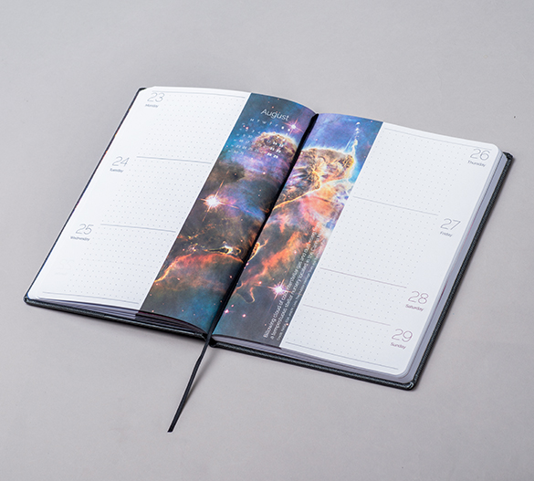 MN32-CAL-HUBBLE Mindnotes® diary in a PALERMO hardcover  
