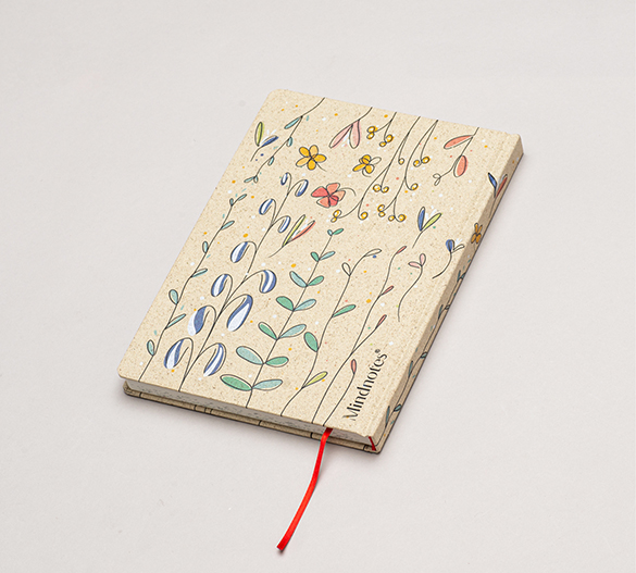 MN31-CAL-GRASS Mindnotes® diary in a grass paper hardcover