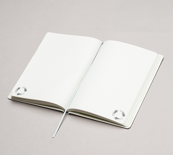 MN31-WHITE Mindnotes® in recycled paper hardcover