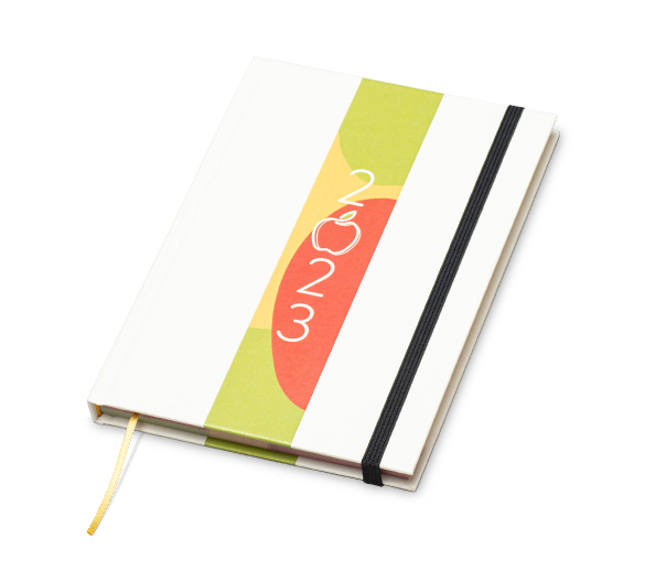 MN31-CAL-APPLE Mindnotes® diary in apple paper hardcover