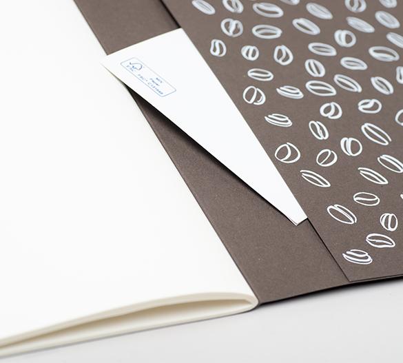 MN41-coffee Sewn Mindnotes® in an Organic Spirit paper cover - coffee