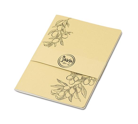 MN41-olive Sewn Mindnotes® in an Organic Spirit paper cover- olive