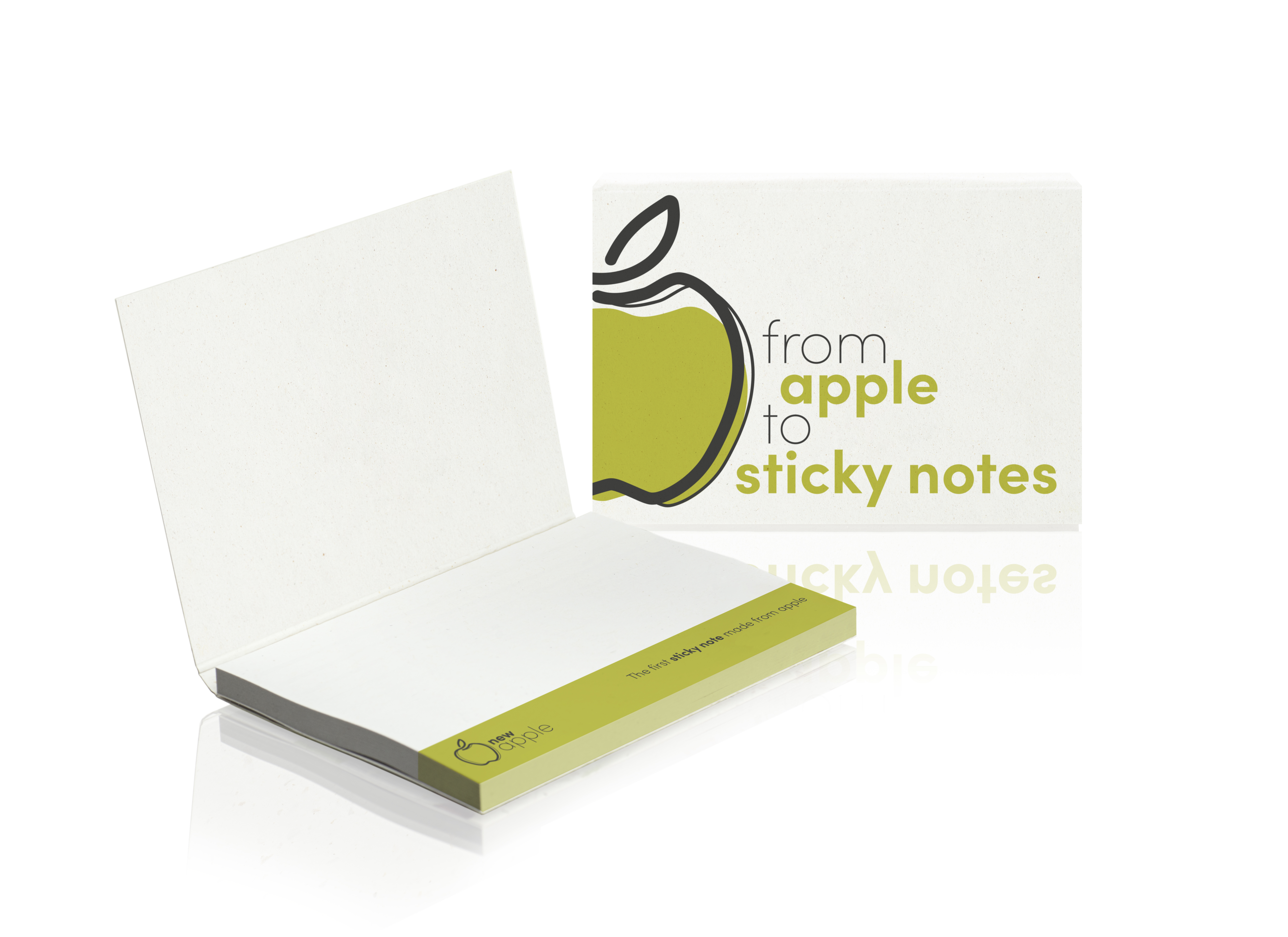 PM020-APPLE Sticky notes in apple paper softcover 