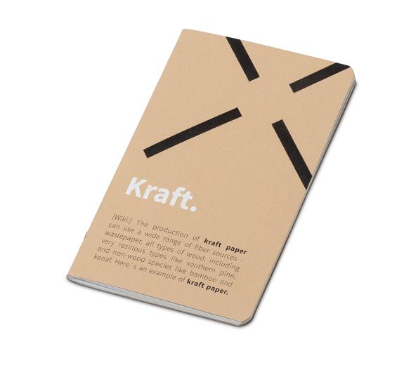MN41-kraft Sewn Mindnotes® in a Kraft paper cover